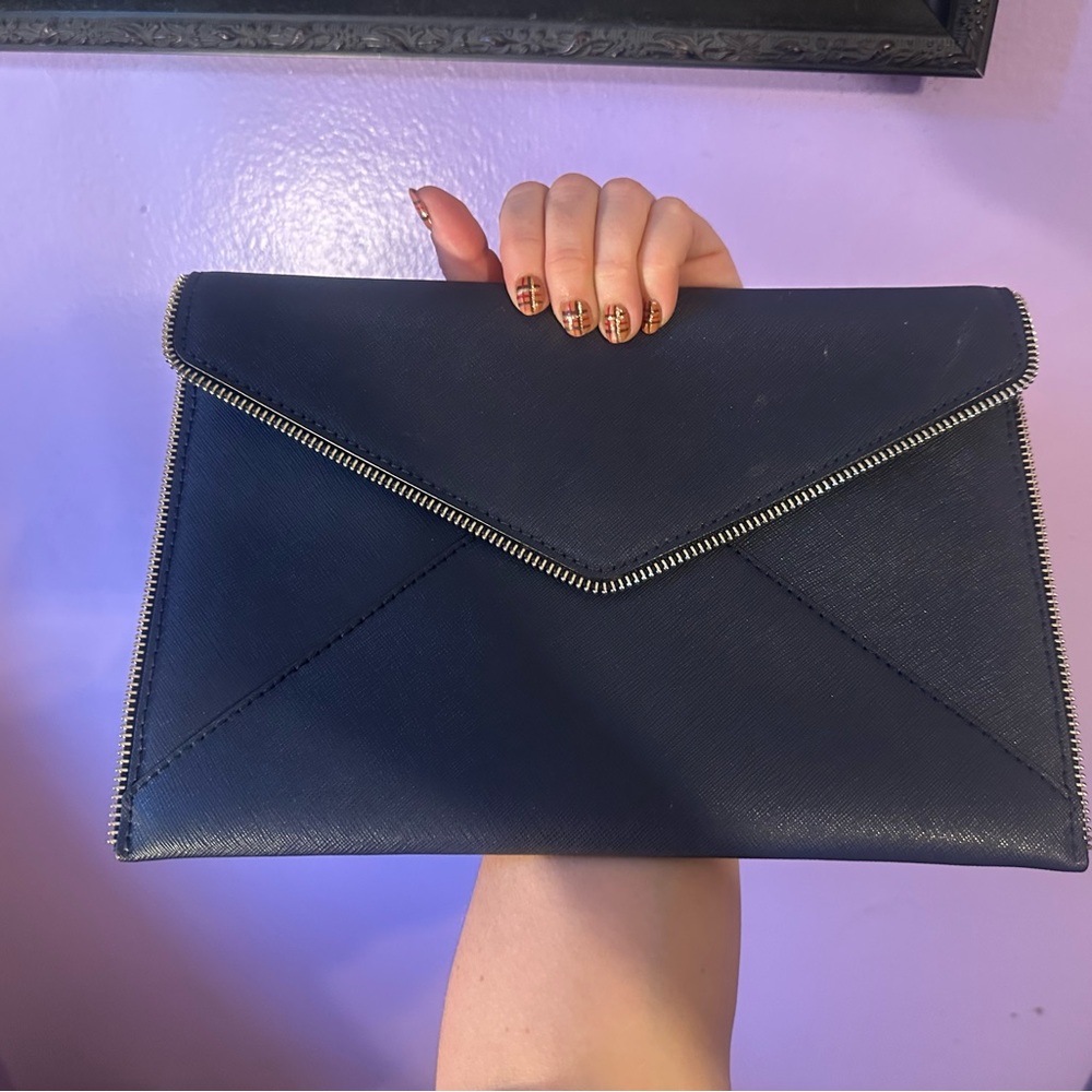 Rebecca Minkoff Midnight Blue Envelope Clutch - Picture 5 of 16